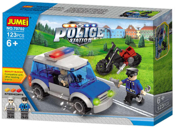 KLOCKI POLICJA - 123 ELEMENTY