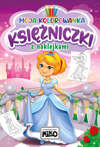 MOJA KOLOROWANKA Z NAKLEJKAMI KSIĘŻNICZK