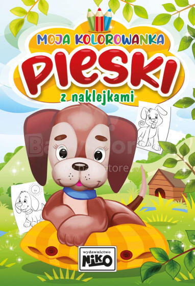 MOJA KOLOROWANKA Z NAKLEJKAMI PIESKI