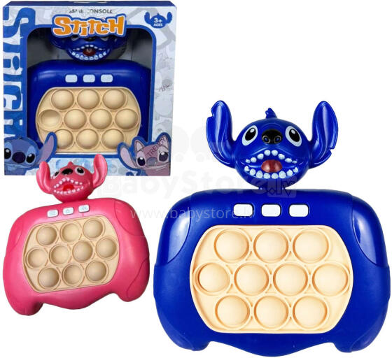 Stitch Fidget Pop It Art.B-1904 Silikona rotaļlieta antistress ar gaismas effektiem