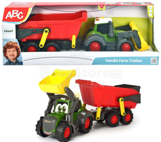 DICKIE ABC FENDT TRAKTOR Z PRZYCZEPĄ