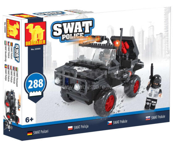KLOCKI SWAT SAMOCHÓD 288 ELEMENTÓW