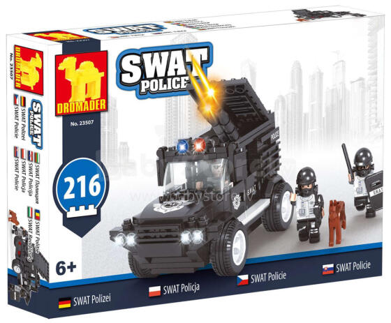 KLOCKI SWAT SAMOCHÓD 216 ELEMENTÓW