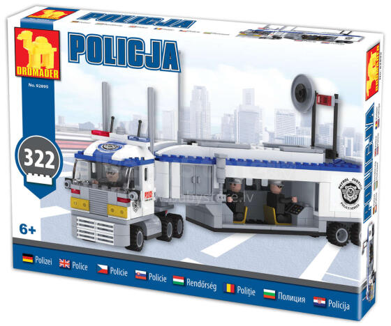 KLOCKI POLICJA CIĘŻARÓWKA 322 ELEMENTY