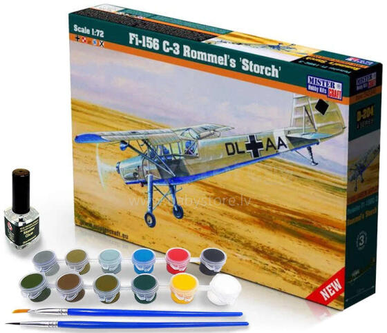 SAMOLOT MODEL Z FARBAMI Fi-156 C-3 1:72