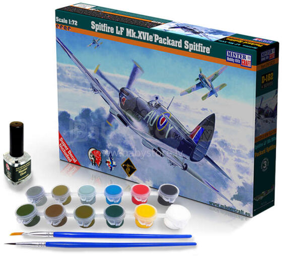 SAMOLOT MODEL Z FARBAMI SPITFIRE LF 1:72