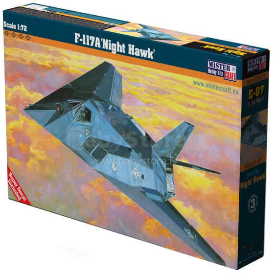SAMOLOT MODEL F-117A NIGHT HAWK 1:72
