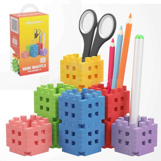 KLOCKI MINI WAFFLE PRZYBORNIK 70 ELEMENT
