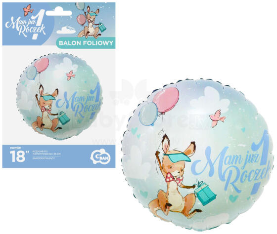 BALON FOLIOWY MAM JUŻ 1 ROCZEK KANGUREK