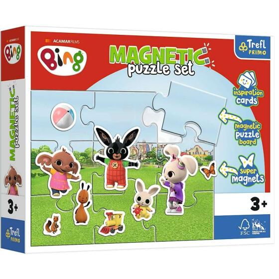 ZABAWNY ŚWIAT BINGA PUZZLE MAGNETYCZNE