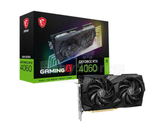 Видеокарта MSI NVIDIA GeForce RTX 4060 8 ГБ GDDR6 128 бит PCIE 4.0 8x Dual Slot Fansink 1xHDMI 3xDisplayPort RTX4060GAMX8G
