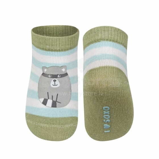 SOXO Baby Art.58286 - 5 AntiSlip ABS Infant socks