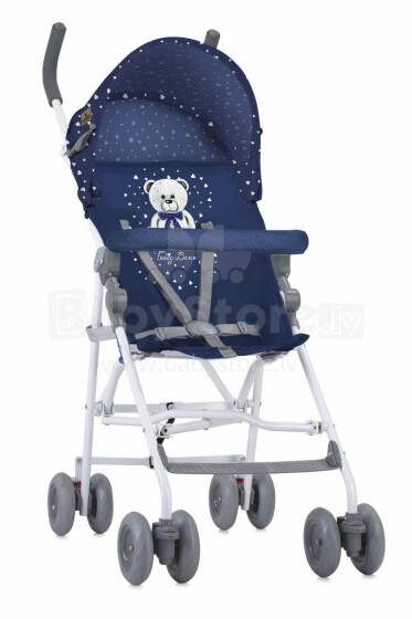 LORELLI LIGHT vasaros vežimėlis 6m + Tamsus mėlynas meškiukas