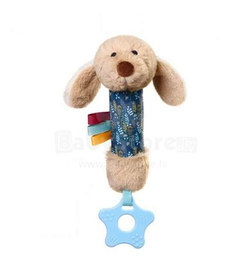 No Baby Squeaky Dog Willy with teether Art.1524  Plīša pīkstulis un zobgrauznis suns