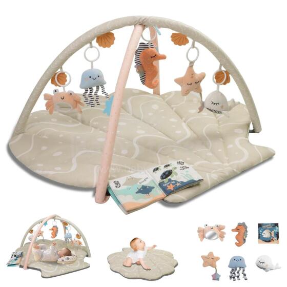 Suihuooo Baby Play Arch Ocean Shell Theme Play Mat Baby Art.17847 Развивающий игровой коврик 2 в 1