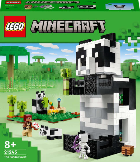 LEGO® Minecraft™ komplekts "Pandu patvērums", Art. 21245