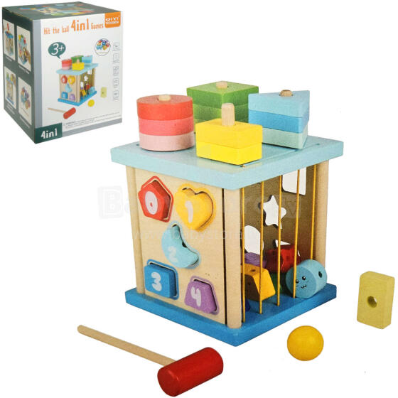 I-Toys Activity Cube Art.B-1967  Attīstošāis aktivitātes kubs loģiskai domāšanai