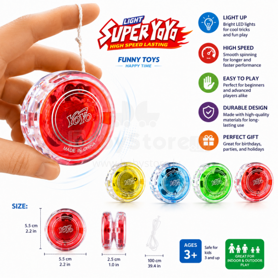 I-Toys Yo Yo Art.182887 LED Light-Up Yo-Yo