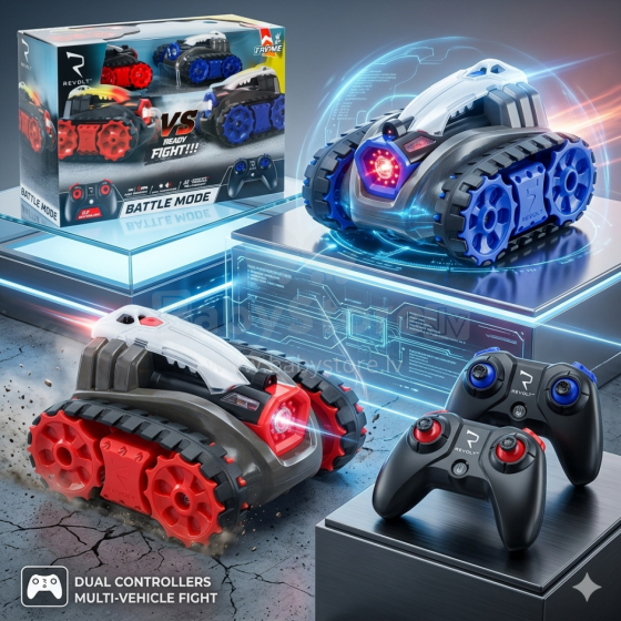 Bebe Basic Art.KX3671 R/C Набор из двух больших радиоуправляемых танков для 2 игроков со светом и звуком
