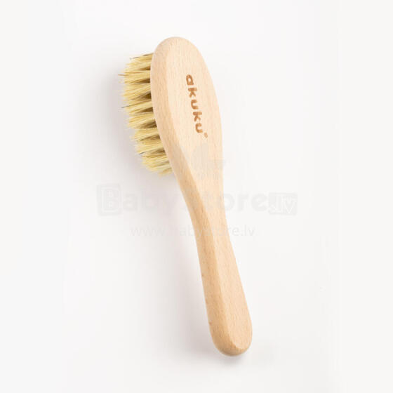 Akuku Wooden Brush Natural Art.A0669  Детская расческа с натуральной щетиной