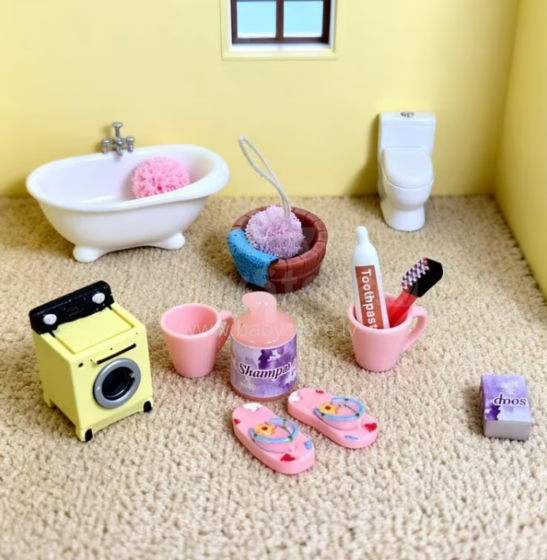 Stomble Family Toys Compatible with Sylvanian Families Art.183677 Набор ванных принадлежностей (совместимо с Sylvanian Families)