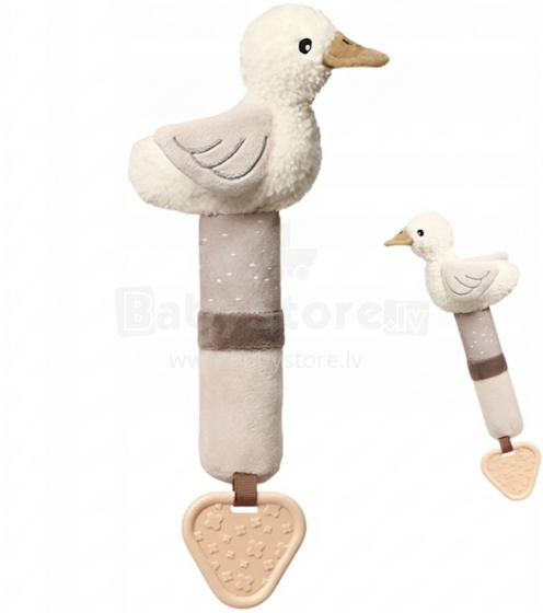 No Baby Squeaky Nordic Goose Zoye with teether Art.183943 Squeaky toy with teether Goose Zoya
