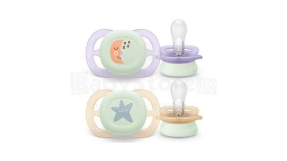 Philips Avent Art.SCF075/07 Силиконовая пустышка 0-6м, BPA-Free (2 шт.)