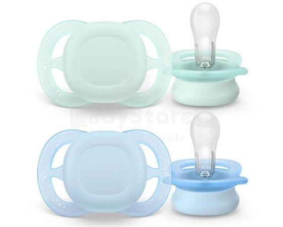 Philips Avent Art.SCF075/02 Силиконовая пустышка 0-6м, BPA-Free (2 шт.)