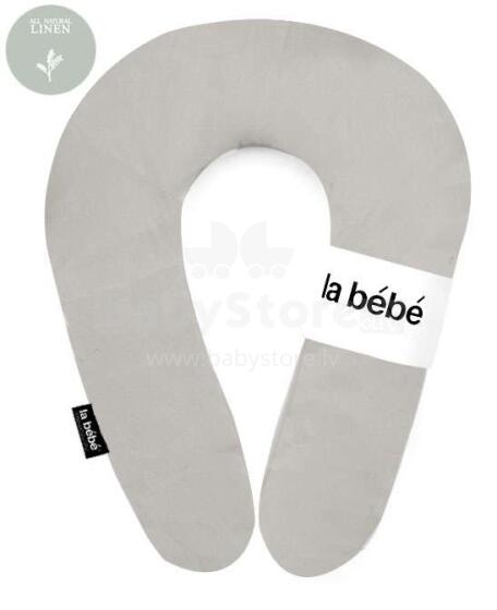 La Bebe™  Cotton Nursing Maternity Pillow Art.1903 Dark grey