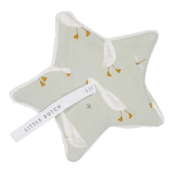 Little Dutch  Pacifier Cloth Art.TE20221200 Little Goose Klipsis bērnu knupītim no dabiska kokvilna
