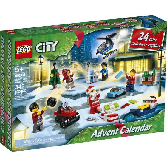 Lego City Art.60268L Konstruktors Adventes kalendārs,342 gab