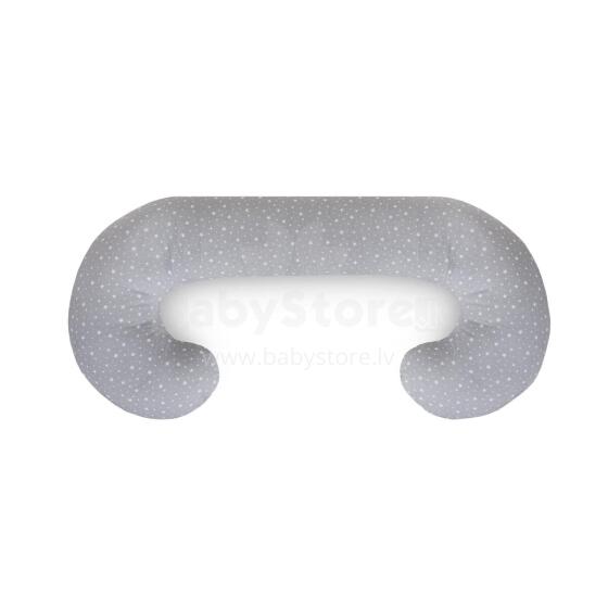 CebaBaby Physio Duo Pillow Art.W-705-000-739 Jersey Grey Stars  Spilvens-pakavs miegām un grūtniecēm
