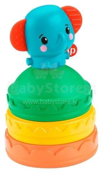 Fisher Price Stacking Elephant Art.GWL66 Piramīda Zilonis