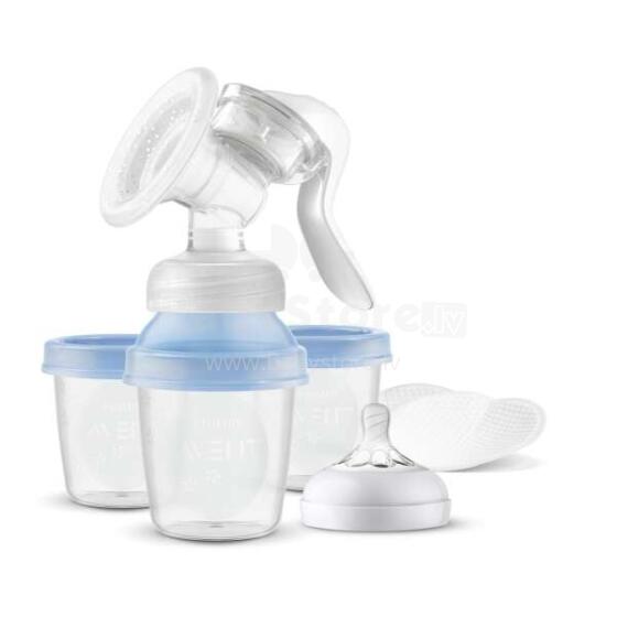 Philips Avent Lotus Art.SCF430/13 Ручной молокоотсос с контейнерами для хранения молока