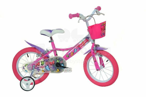 „Bike Fun MTB 12 Girl Butterfly 1 Speed Art.77338“ vaikiškas dviratis (dviratis)