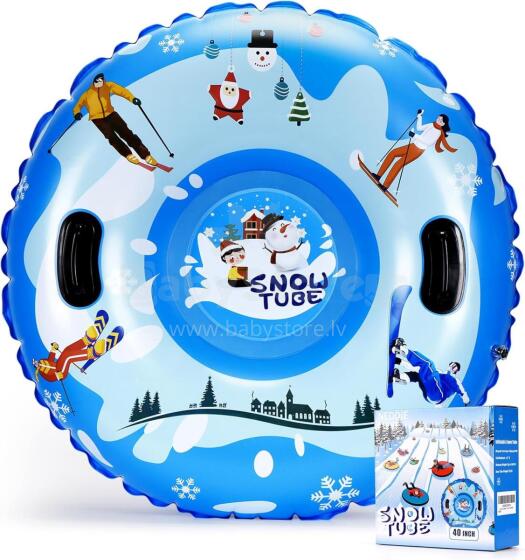 Kids World SnowTube Art.201266 Izturīgas piepūšamas sniega caurules ar izturīgiem rokturiem 100cm