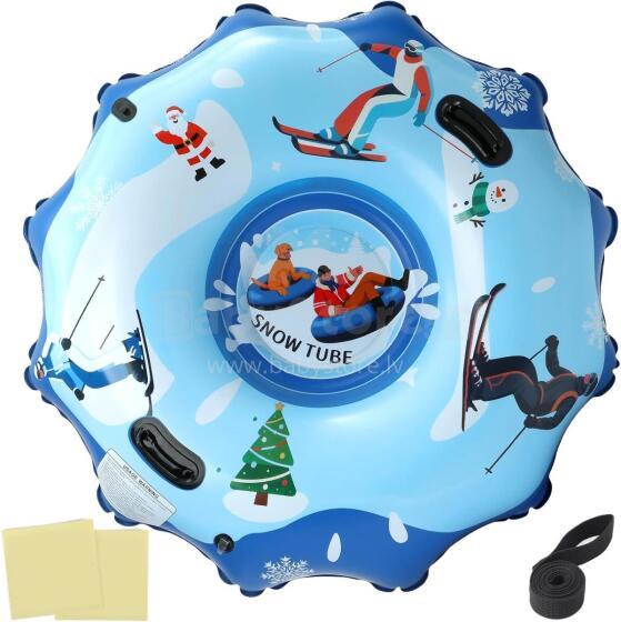 Kids World SnowTube Art.201267 Прочные надувные санки/подушка для катания по снегу с надежными ручками 130см
