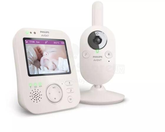 Philips Avent Baby Monitor Art.SCD891/26 Digitālā video mazuļu uzraudzības ierīce ar 3.5 collu krāsu ekrānu
