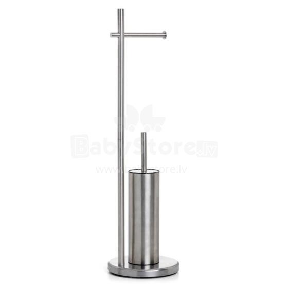 Toilet paper and toilet brush holder Satin stainless steel