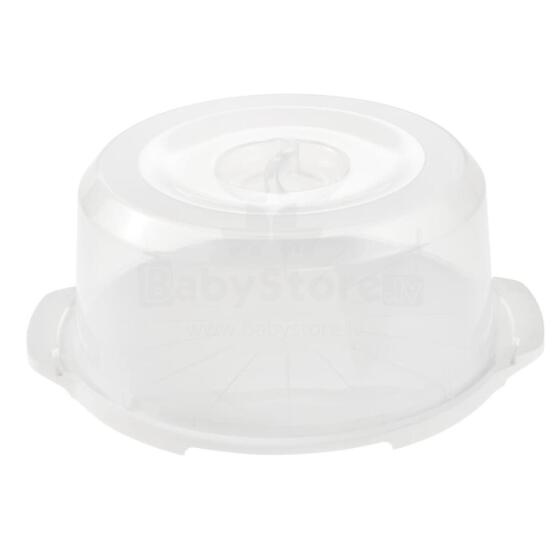 Cake transport box &Oslash;37x15cm Fabrizio 7,5L white