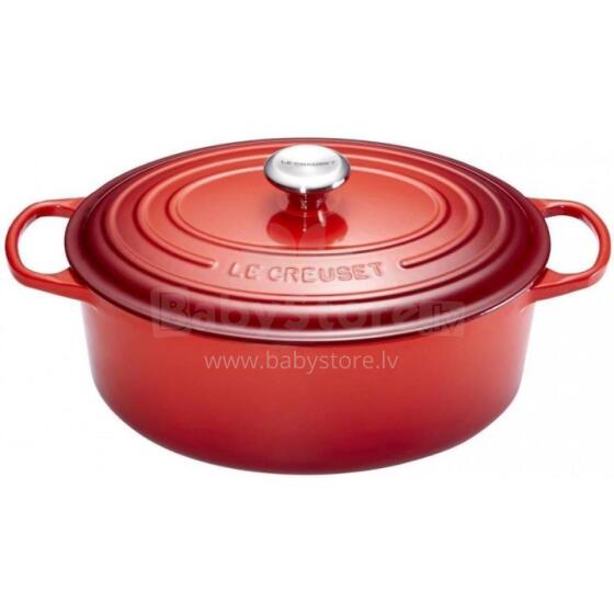 Le Creuset Чугунная кастрюля овальная 31 см / 6,3 л красная 
