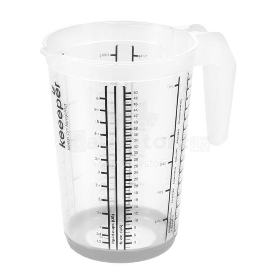 measuring jug with non-slip function 1,5L Massimo &Oslash;13,5x19cm transparent/grey