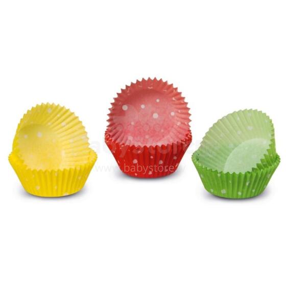 Kēksiņu papīra formiņas 100 gab. krāsainas Easy Bake &Oslash; 4,3 x 2,3 cm
