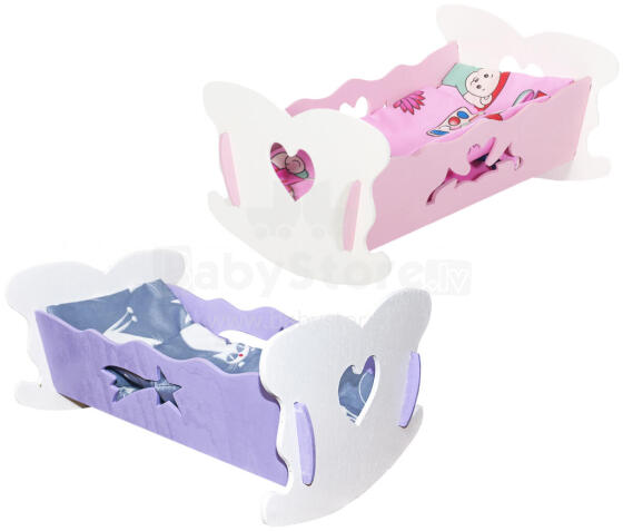 I-Toys Doll Bed Art.B-2805 Деревянная Кроватка для кукол
