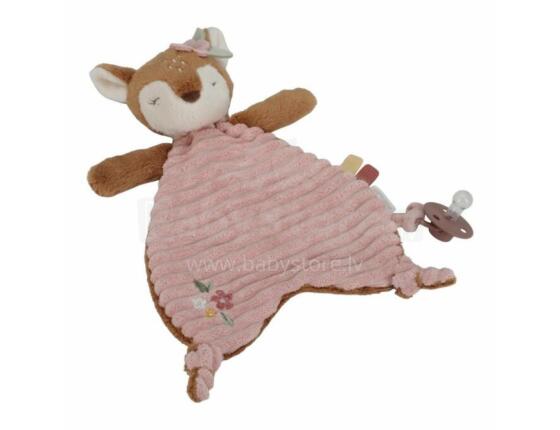 Little Dutch  Pacifier Cloth Art.9002 Fairy Herts Клипса для детской пустышки из натурального хлопка