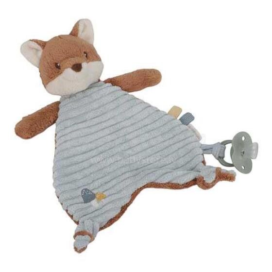 Little Dutch  Pacifier Cloth Art.8902 Forest Friends Клипса для детской пустышки из натурального хлопка