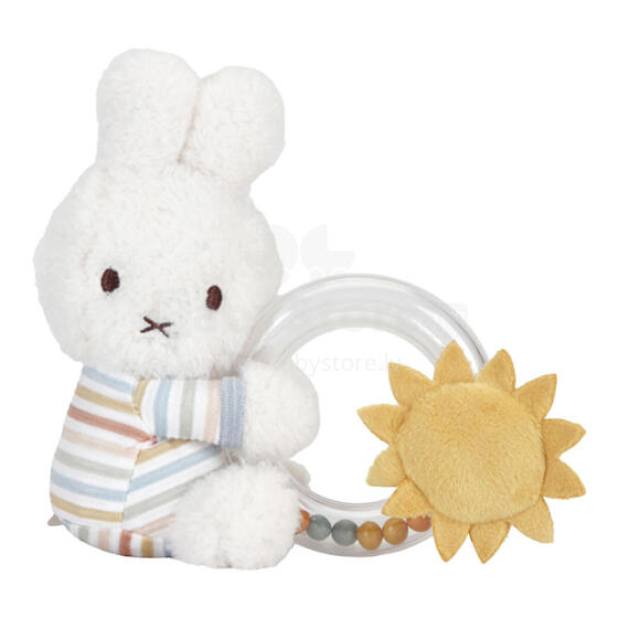 Little Dutch Ring Rattle Art.NIJN853 Bunny Мягкая погремушка из хлопка  (100% натуральная)