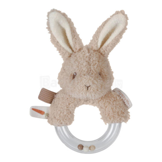 Little Dutch Ring Rattle Art.8852 Bunny Мягкая погремушка из хлопка  (100% натуральная)