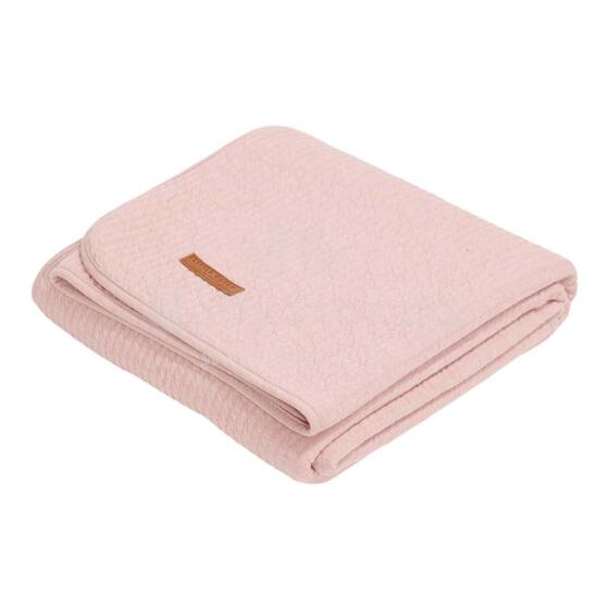 Little Dutch Summer Blanket  Art. TE12130150 Pure Pink  Хлопковый вязаный плед 110x140см