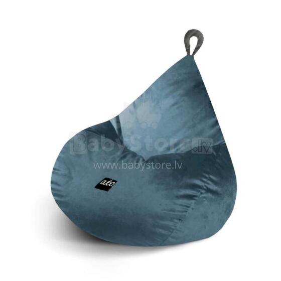 Qubo™ Tiny Drop Indigo Fresh Fit  Art.210252  Kids ergonomic chair pouf, soft & cute